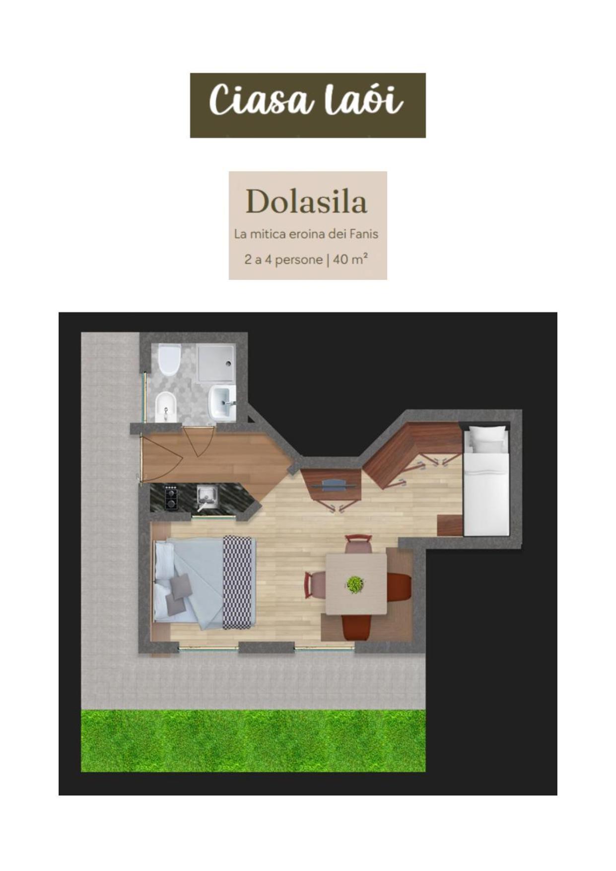 Apartment Ciasa Laoi Сан-Кассиано Экстерьер фото