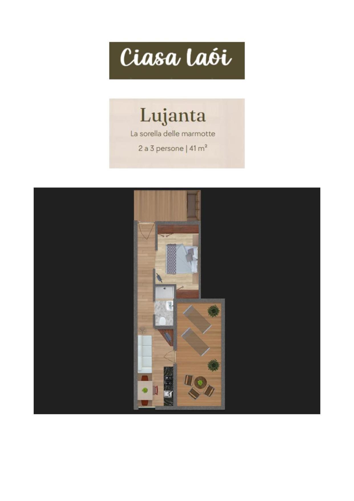 Apartment Ciasa Laoi Сан-Кассиано Экстерьер фото